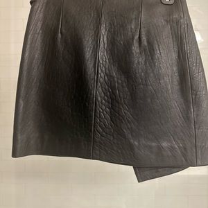Isabel Marant asymmetrical leather mini skirt